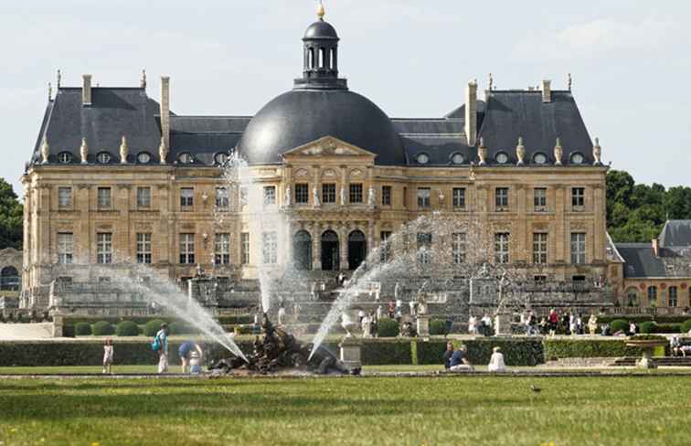 In de buurt van Parijs Vaux-le-Vicomte Chateau / Frankrijk