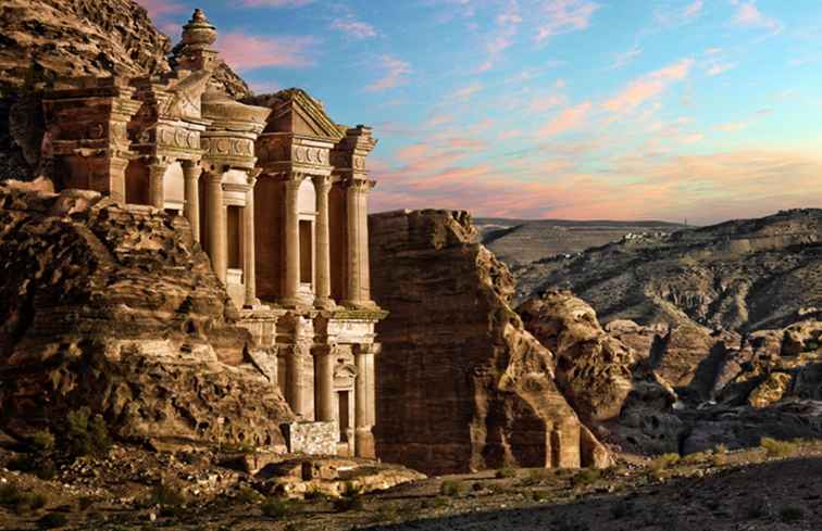 Petra - Lost City en Jordanie et l'une des sept nouvelles merveilles du monde / Afrique et Moyen-Orient