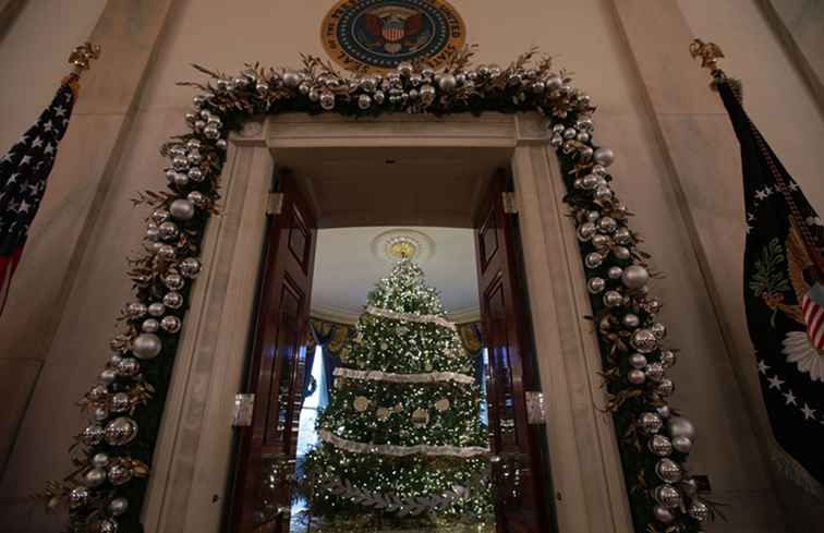 Fotos von Weihnachtsdekorationen im Weißen Haus / Washington, D.C.