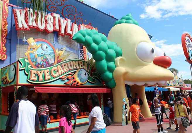 The Simpsons Land bij Universal Studios Florida / Florida