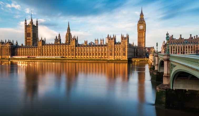 Besöker Londons parlamentariska parlament / england