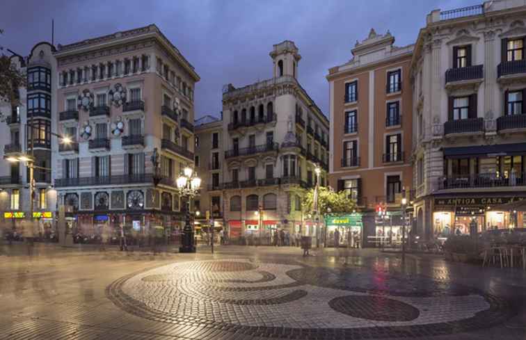 Vad man ska göra på Las Ramblas i Barcelona / spanien