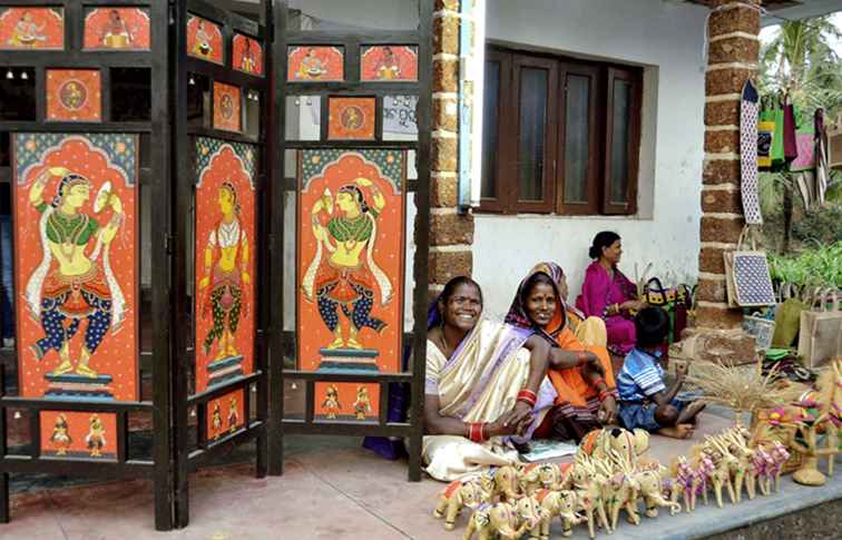 2 aldeas populares de la artesanía de Odisha Raghurajpur y Pipli