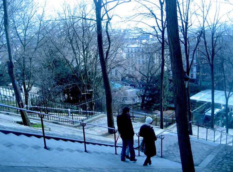 Guide till Montmartre Neighborhood i Paris / frankrike