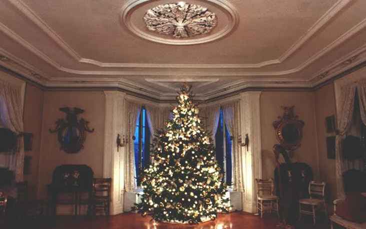 Hudson Valley Mansions Dress Up voor Kerstmis / New York