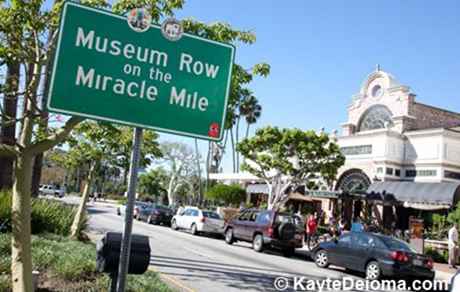 Museumrij op de mirakelmijl in Los Angeles / Californië