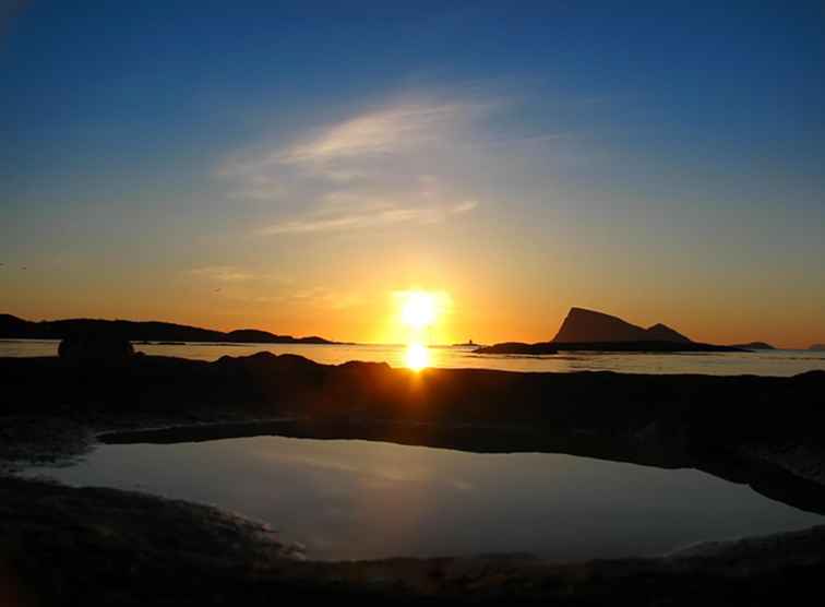 El sol de medianoche en Escandinavia