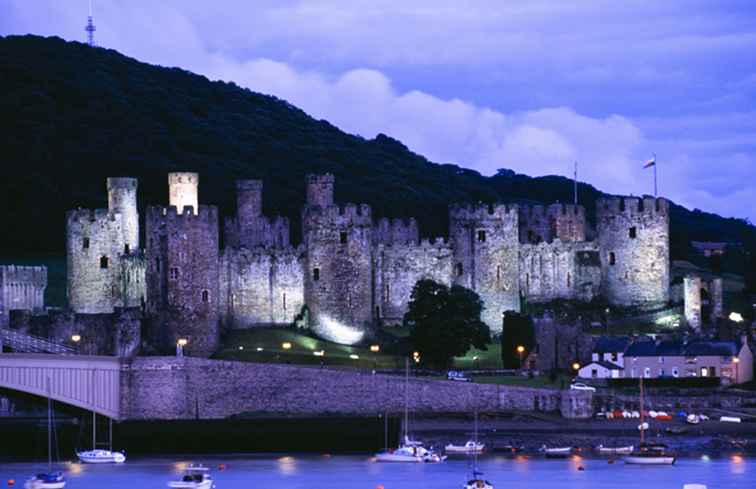 Besökande slott i Wales / wales