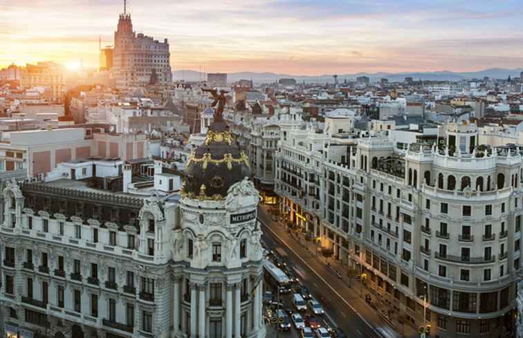 10 bästa plazas och gator i Madrid / spanien