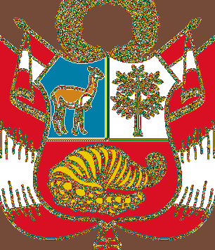 Das Wappen von Peru
